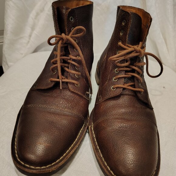 Cole Haan Men’s Chestnut Brown Leather Lace Up Chukka Boots Size 10 1/2 - Picture 8 of 13